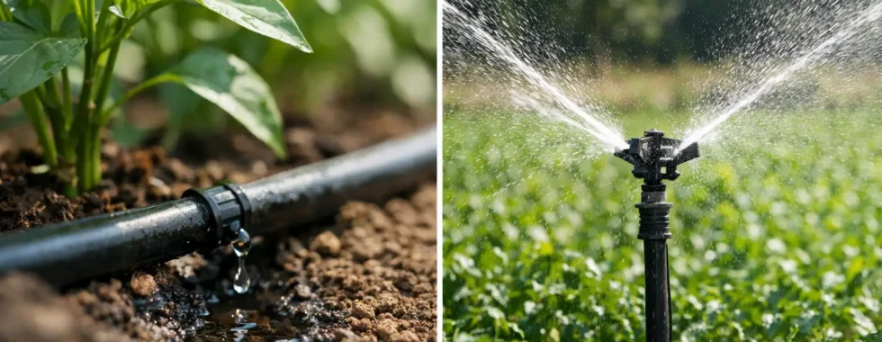 Drip Versus Sprinkler Irrigation