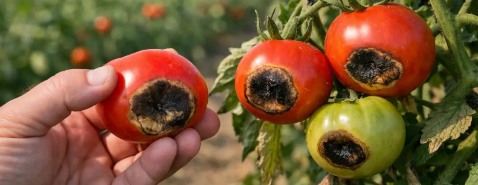 How to Diagnose Tomato Blossom Rot in Fields
